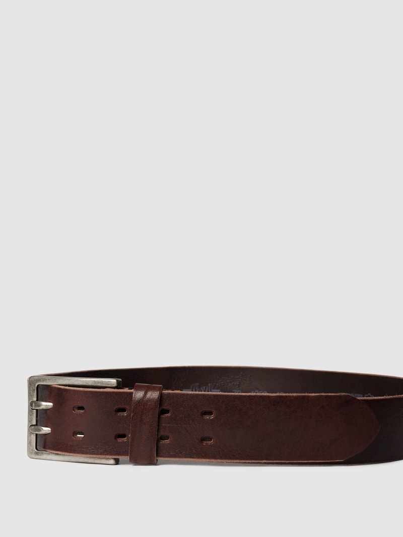 Gürtel aus Leder in schwarz