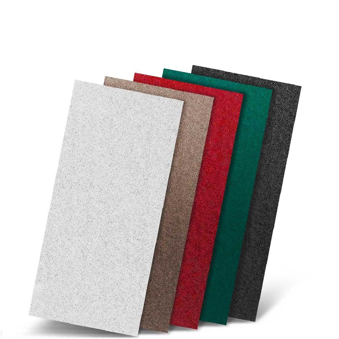MENZER Polierpad 250 x 115 mm Handpads für Handschleifer, Polyester, 10 Stk., weiß
