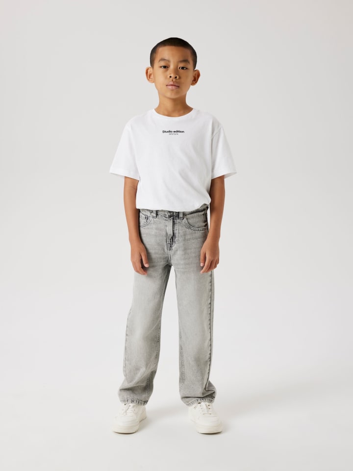 name it Jeans regular fit NKMRYAN STRAIGHT JEANS 3418-BE in light grey denim günstig kaufen