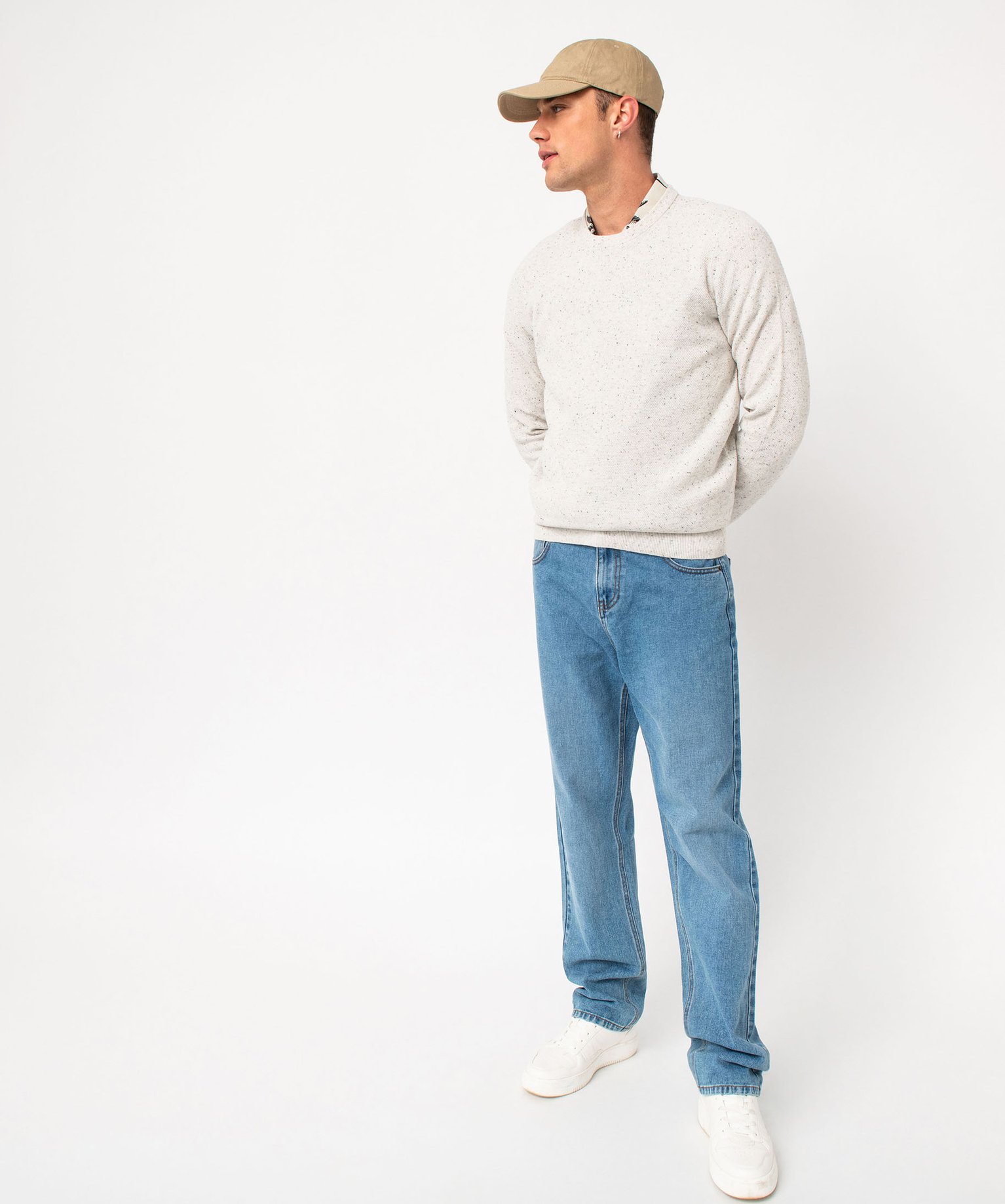 Jean loose délavé homme stone | GEMO