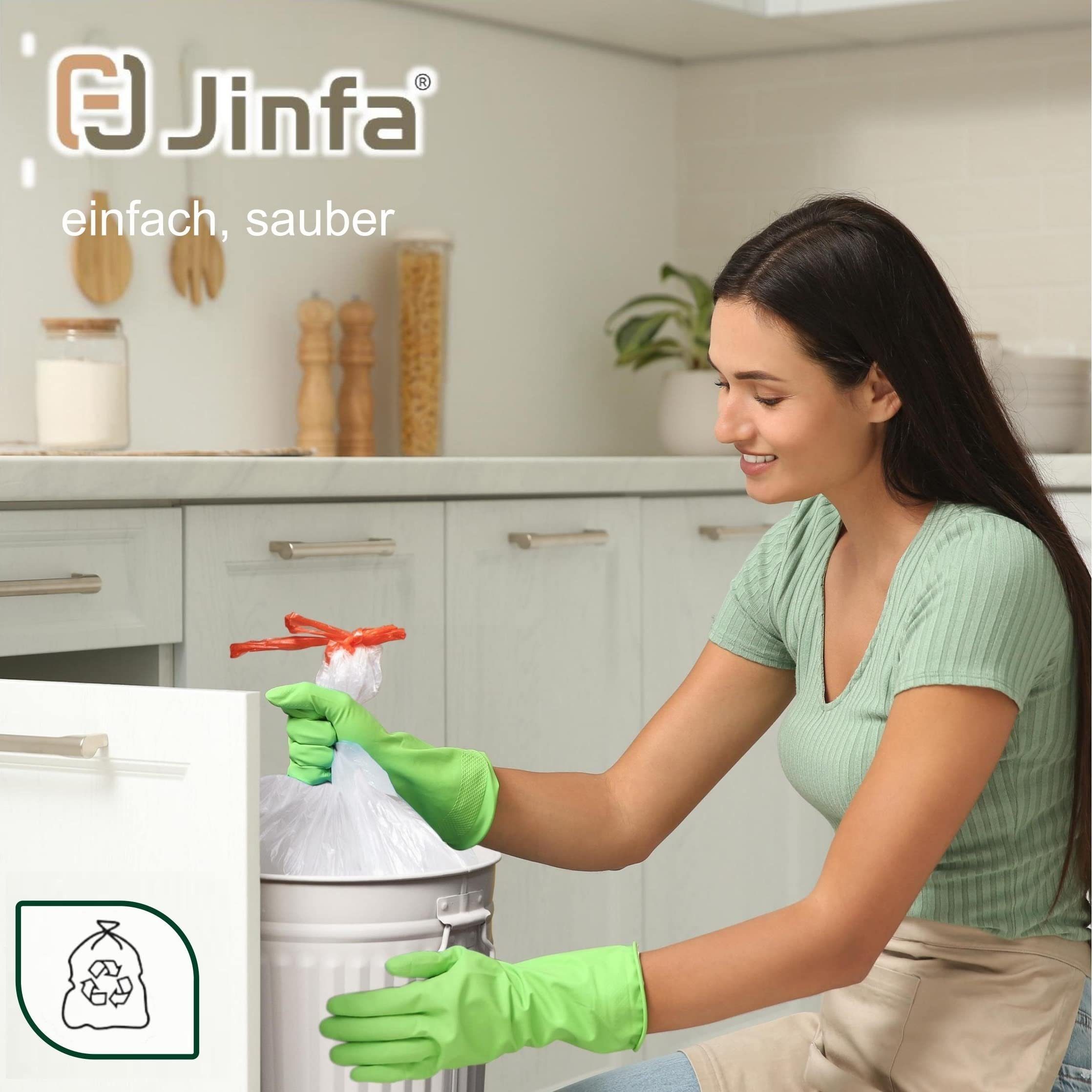 Jinfa Müllbeutel Müllbeutel mit Zugband, Transparent, Für Jinfa Metalltonne