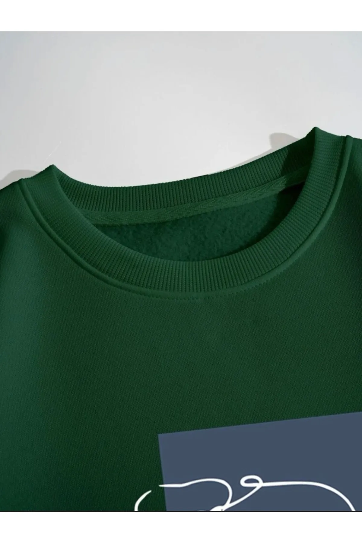 MOONBULL  Unisex Green Beauty bedrucktes Rundhals-Sweatshirt