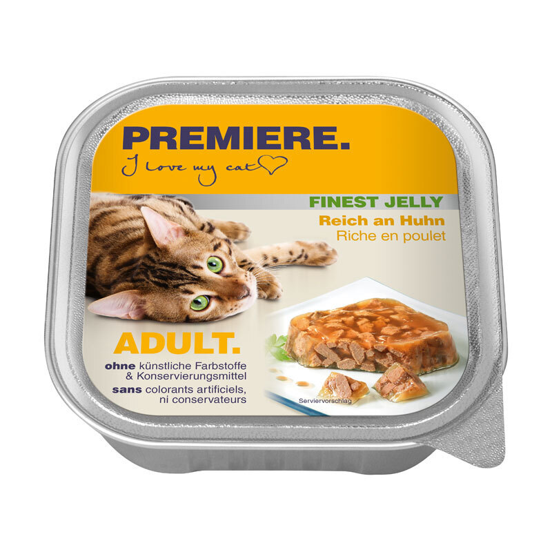 PREMIERE Nassfutter PREMIERE Adult Gelee Reich an Huhn 64x100 g