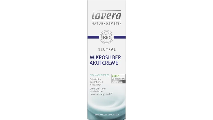 lavera NEUTRAL Mikrosilber Akutcreme 75 ml