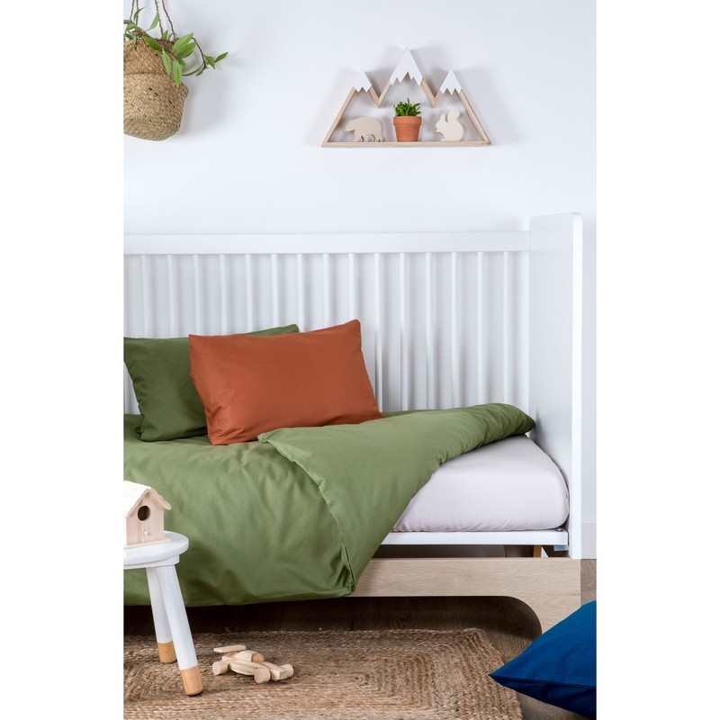 Housse de couette bébé unie en Coton Bio
