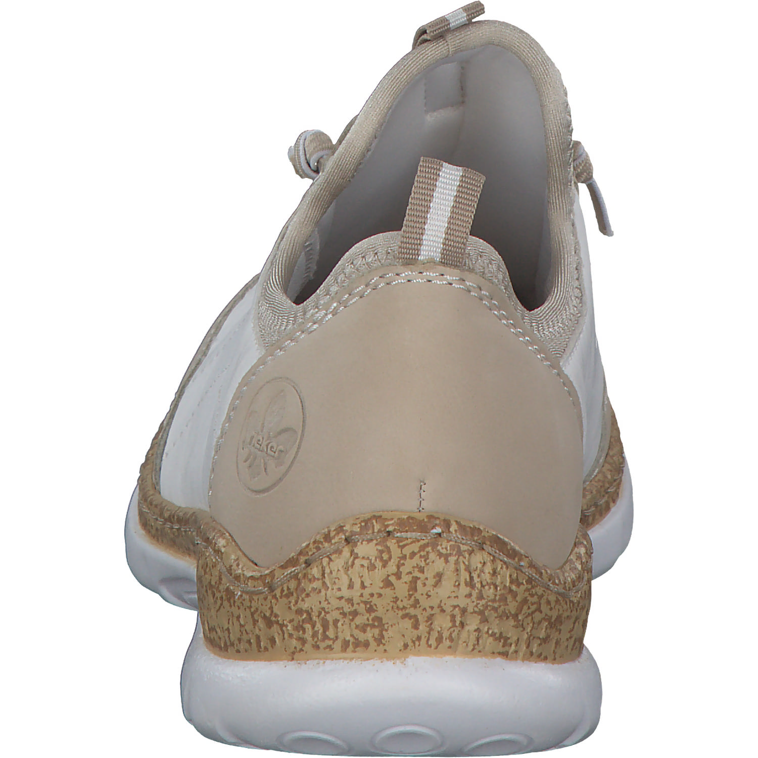 Rieker N4253, Schnürschuhe, Damen, perle/weiss/perlcreme