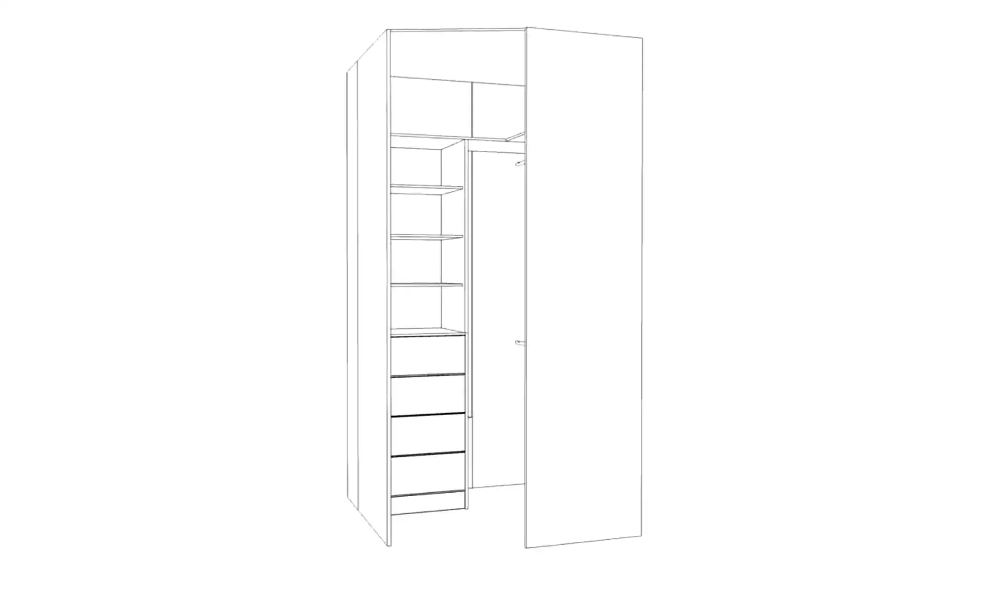 Garderobenschrank White Oak