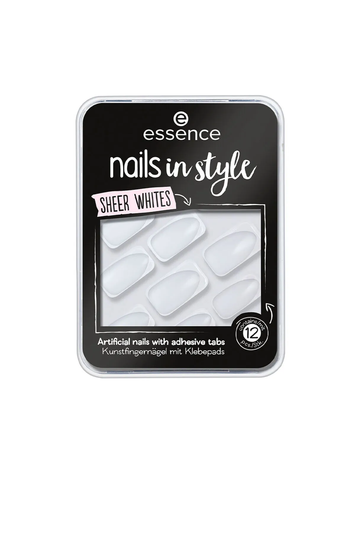 Essence  Nails In Style Uñas Artificiales #11 – transparente Weißtöne