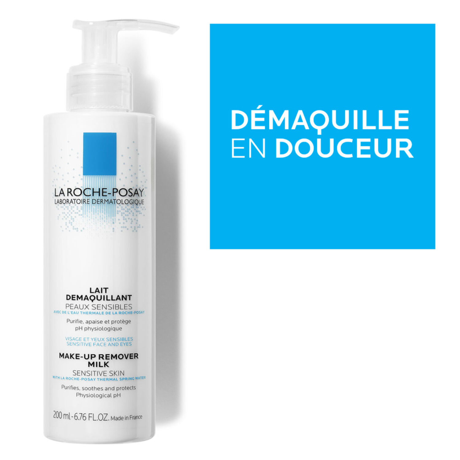 la roche-posay Lait Démaquillant Physiologique Purifie Apaise & Protège 200 ml