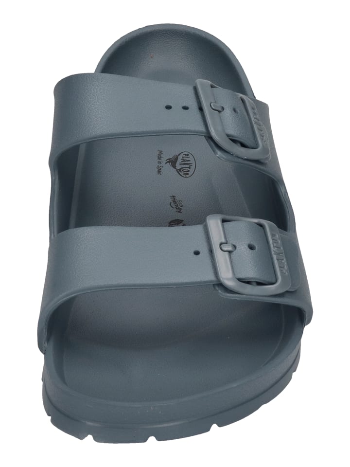 Plakton Pantoletten WANDA 760010 CAB in grau günstig kaufen