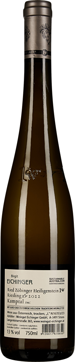 Eichinger Riesling Ried Heiligenstein 1ÖTW Erste Lage 2022