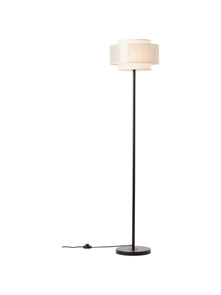 Brilliant Standleuchte, 1-flammig Odar ⌀ 36 cm in schwarz/beige günstig kaufen onesize