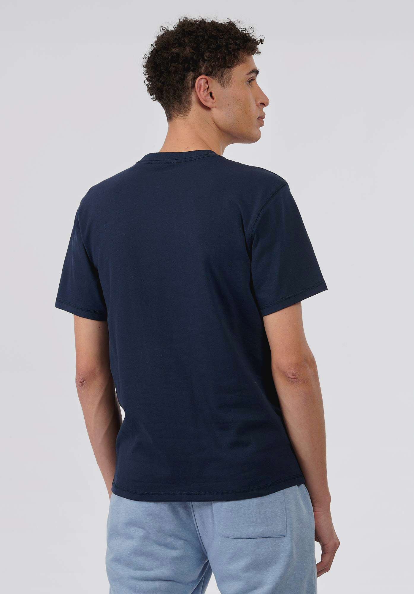 BRUCE  T-shirt bleu Homme en 100% coton