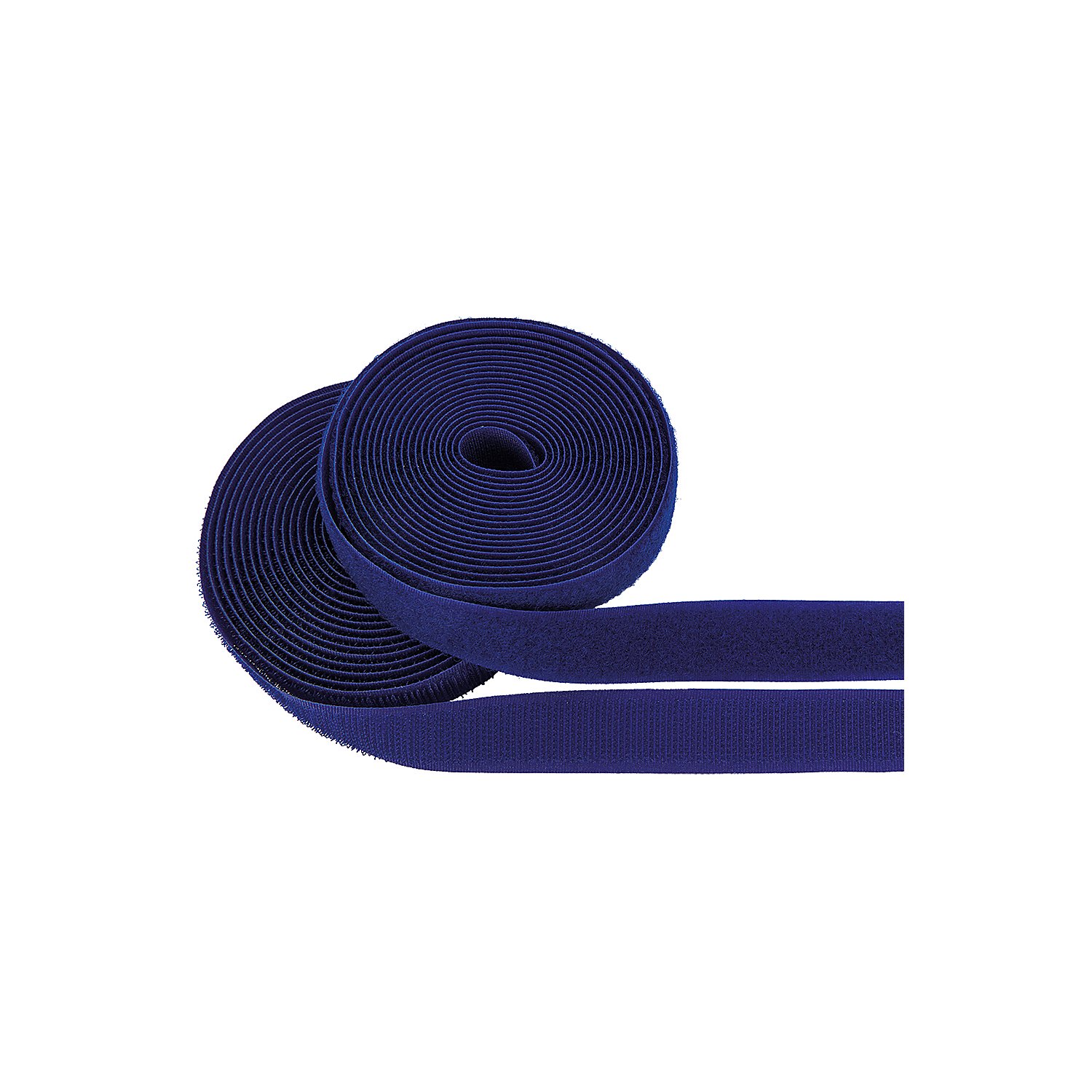 buttinette Klettverschlussband, zum Annähen, blau, Breite: 2 cm, Inhalt: je 3 m