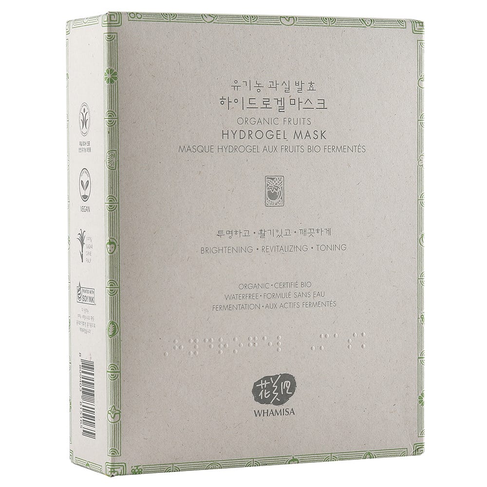 Whamisa Organic Fruits Hydro Gel Facial Mask Set