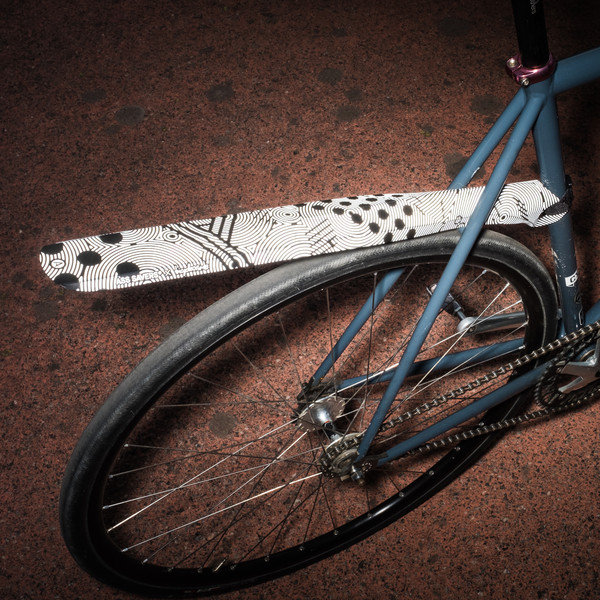 FRR-4-BCR FENDOR BENDOR, MUDGUARD RW, REFLECTIVE - Schutzblech