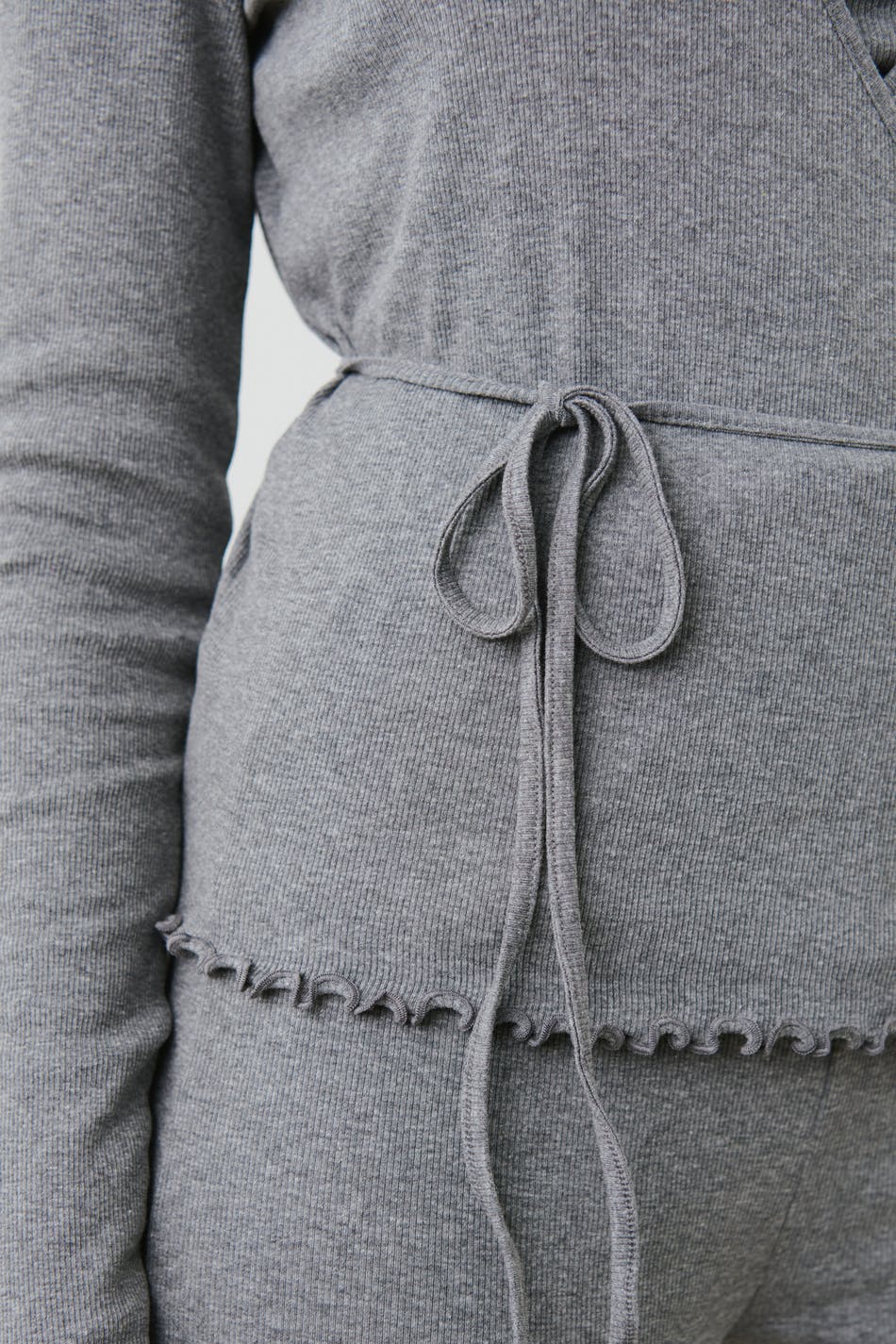 Homewear wrap top