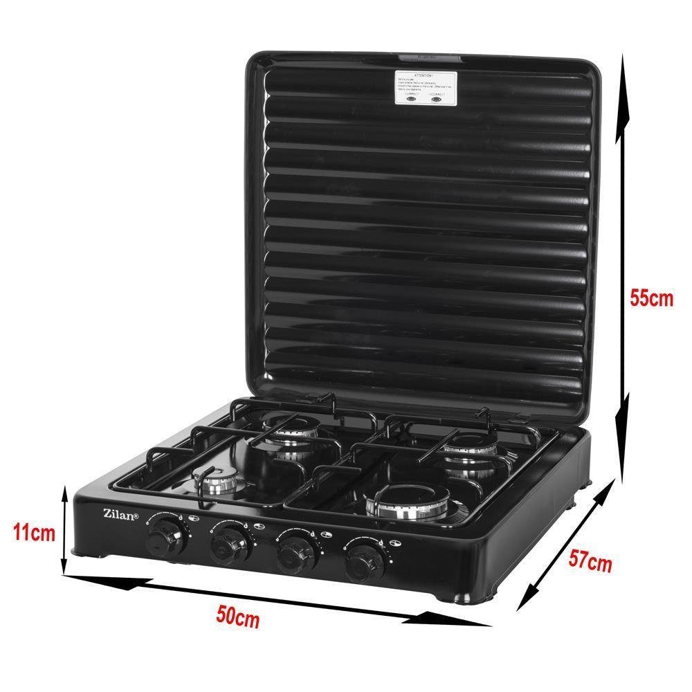 Zilan Gaskocher ZLN-7079, (Set), Nutzbar mit Butan / Propan - Gas oder LPG-Mischung (Flüssiggas)
