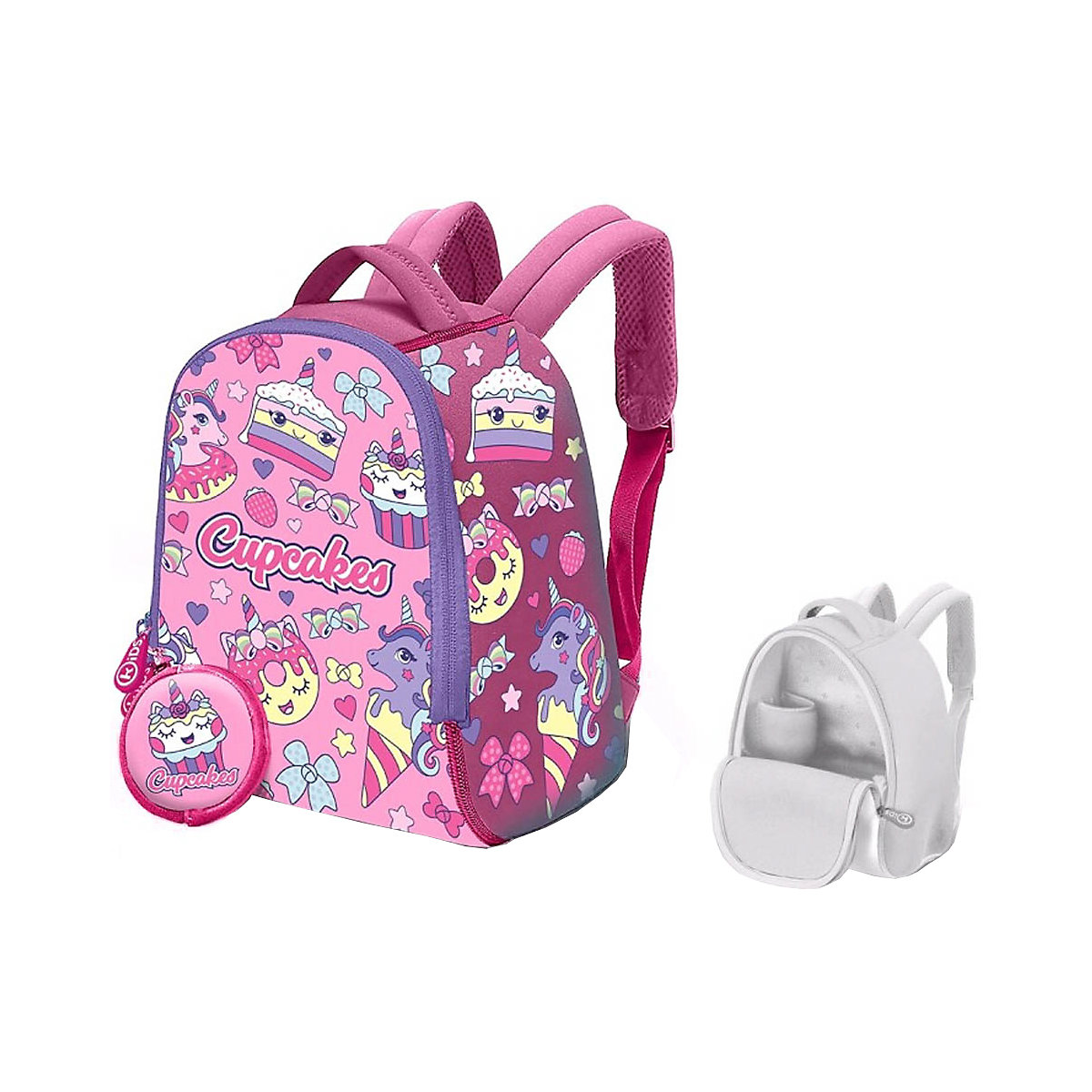 Kindergartenrucksack Cupcakes, inkl. Münzbörse