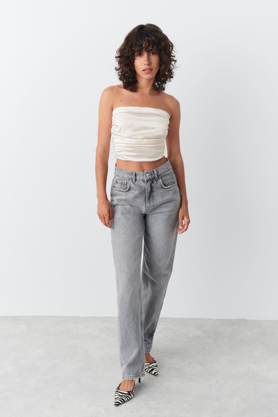 Pleated tube top