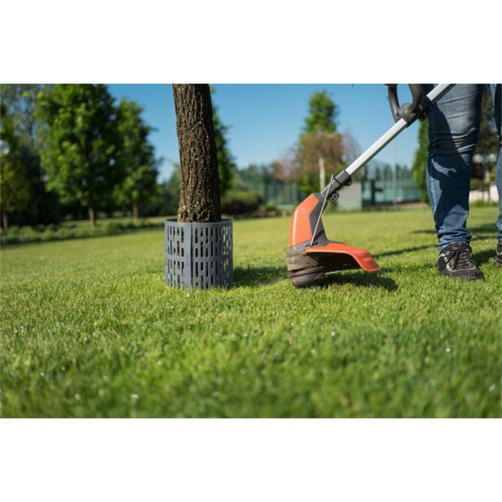 Bradas Geflechtzaun Baumstammschutz grün braun grau 20 x 33 cm 3 Stück