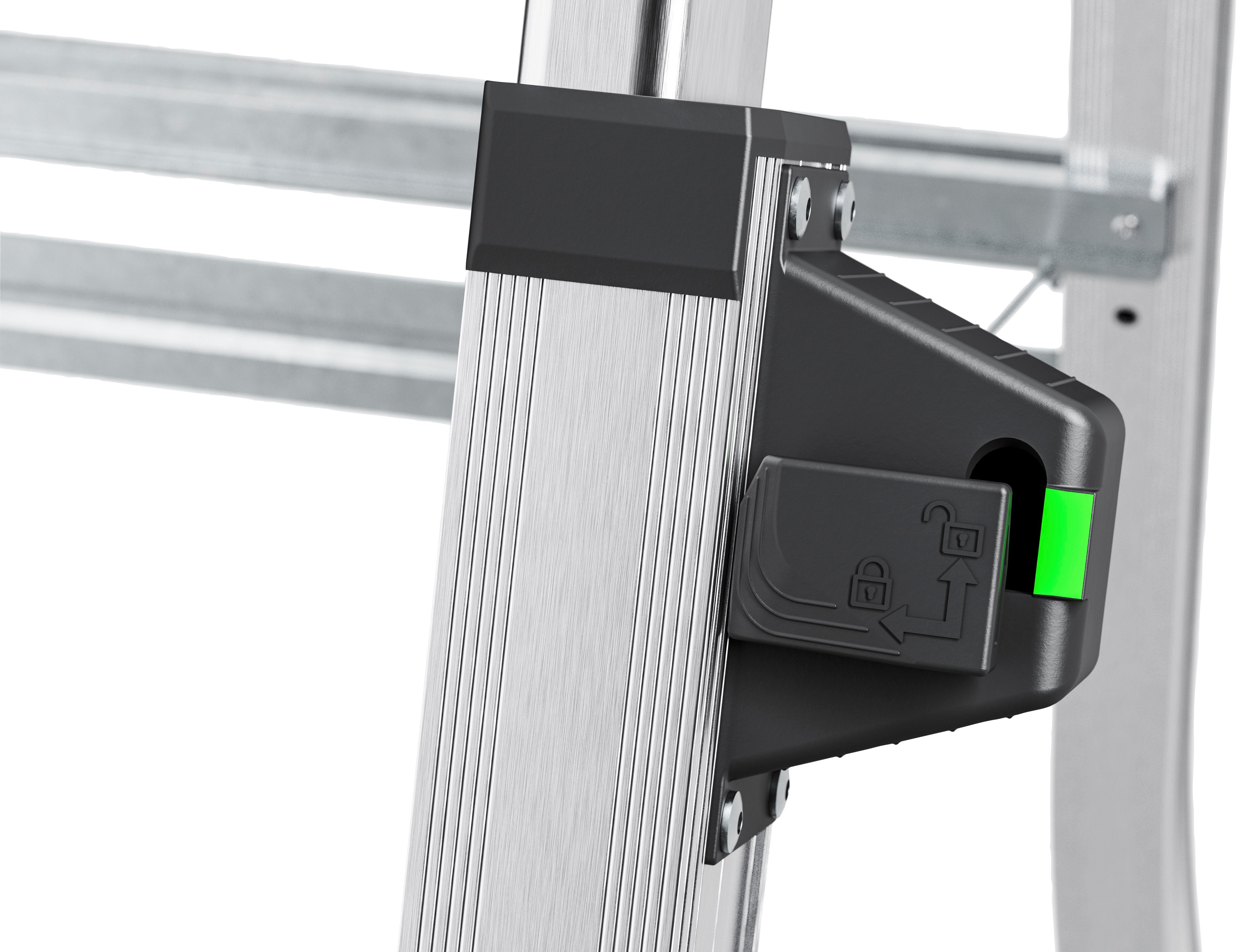 Hailo Teleskopleiter TL100 TopLine, Aluminium, 3-5 Stufen