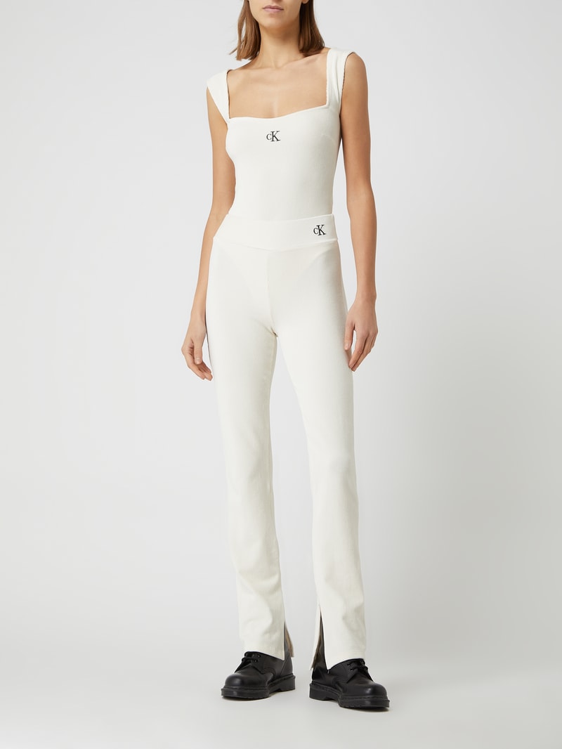 Body aus Cord in beige