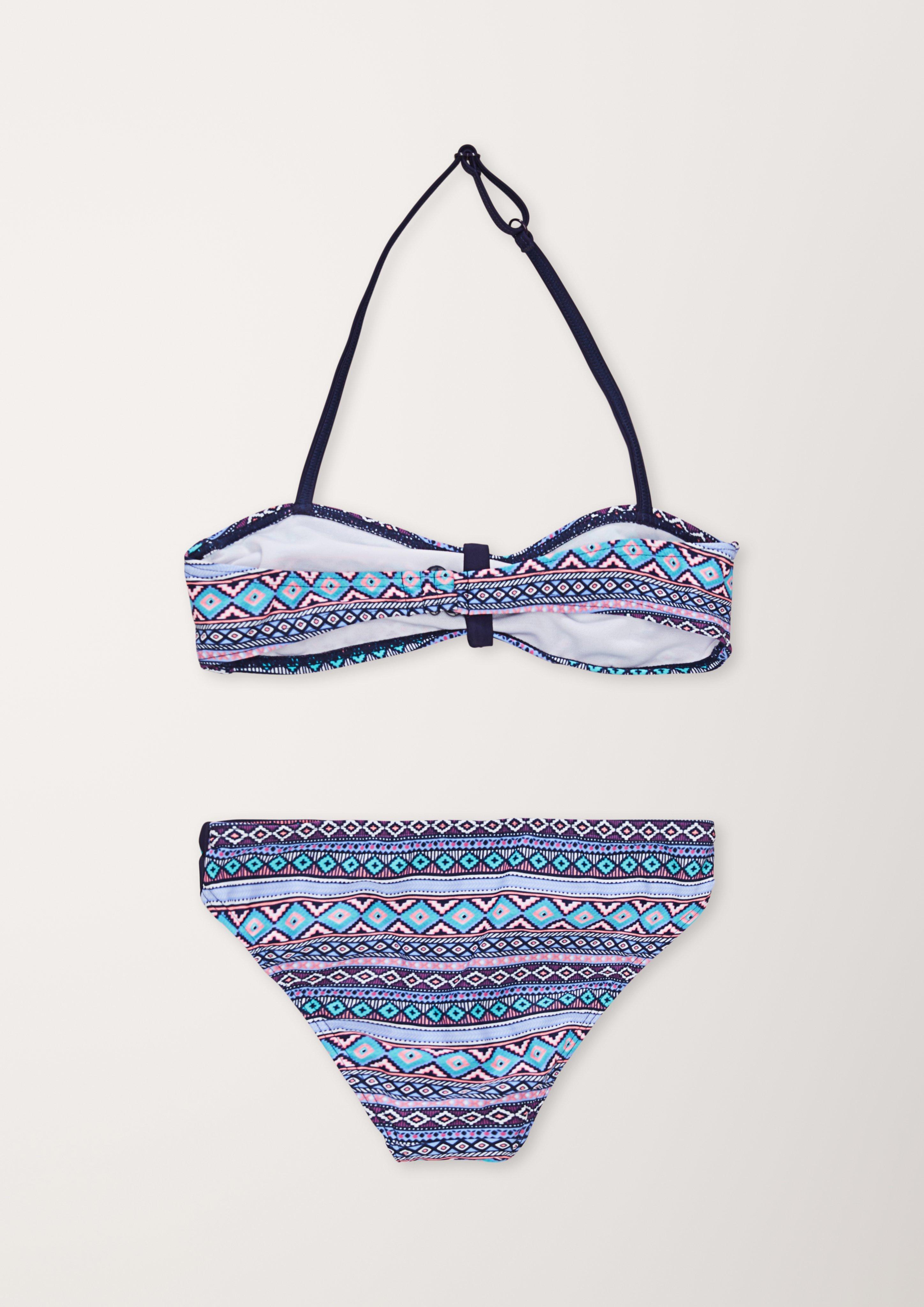 Bandeau-Bikini mit Ethno-Muster  535.820.258.17142-56A2