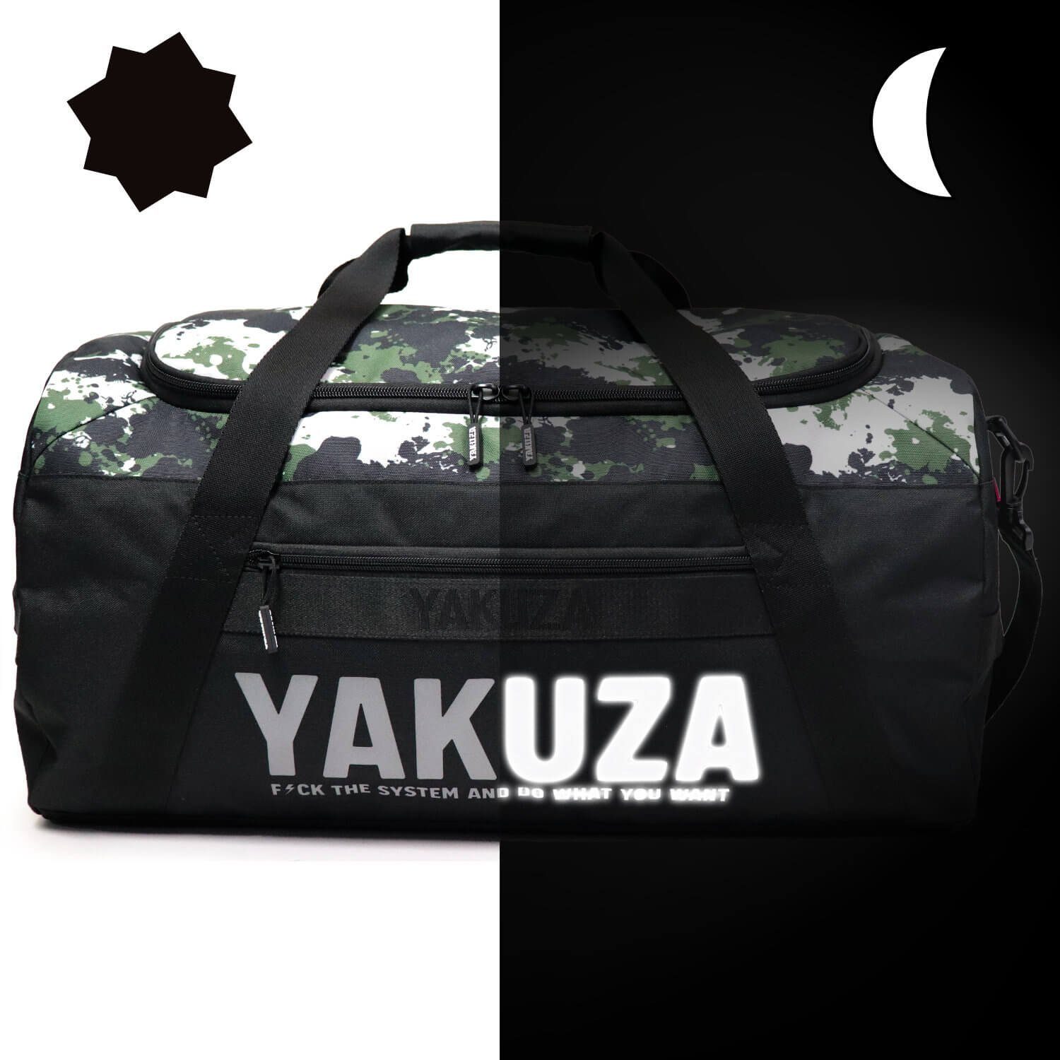 YAKUZA Sporttasche YAKUZA Tweak Weekender Sporttasche schwarz/camouflage, mit geräumigem Hauptfach