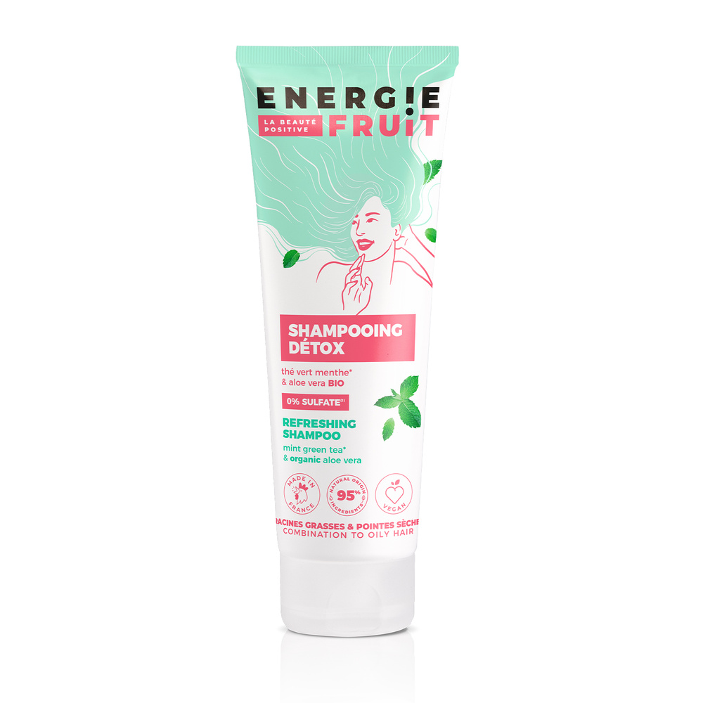 energie fruit THE VERT & ALOE VERA BIO  | CHVEVEUX GRAS Shampooing Sans Sulfates