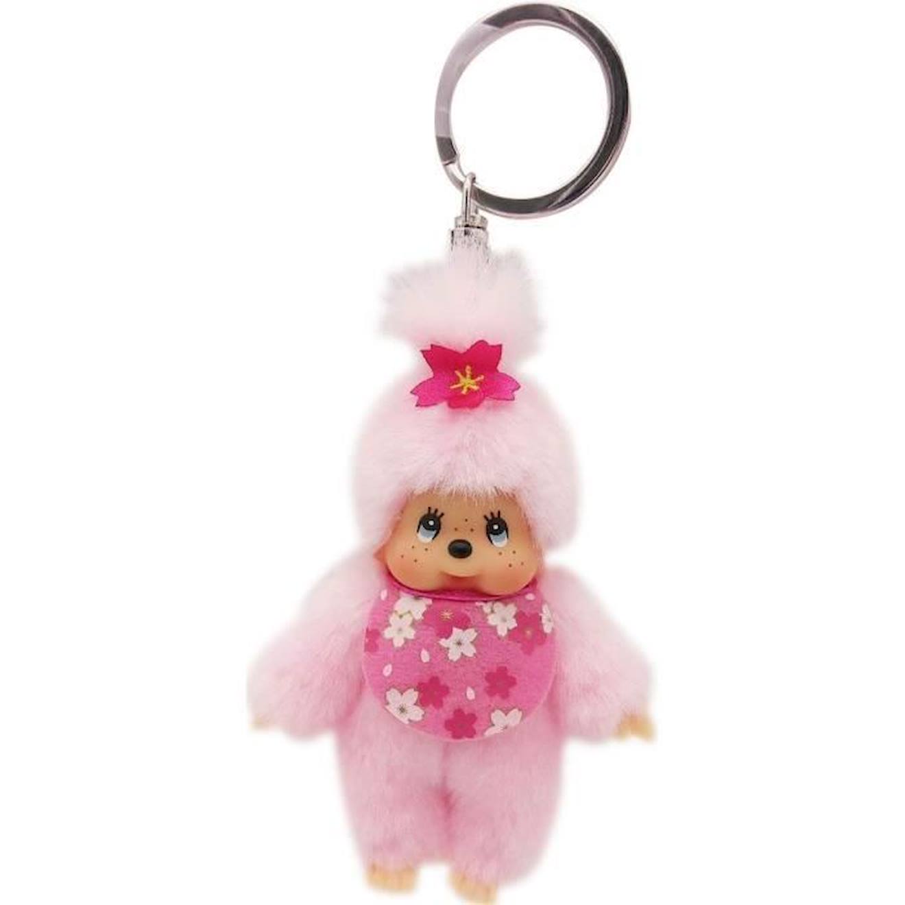 Bandai- Porte clés sakura monchhichi bleu