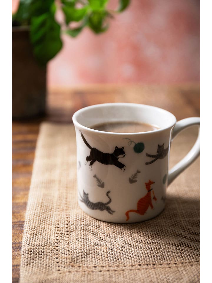 Mikasa 2er-Set: Kaffeetassen in Weiß/ Bunt - 300 ml günstig kaufen onesize