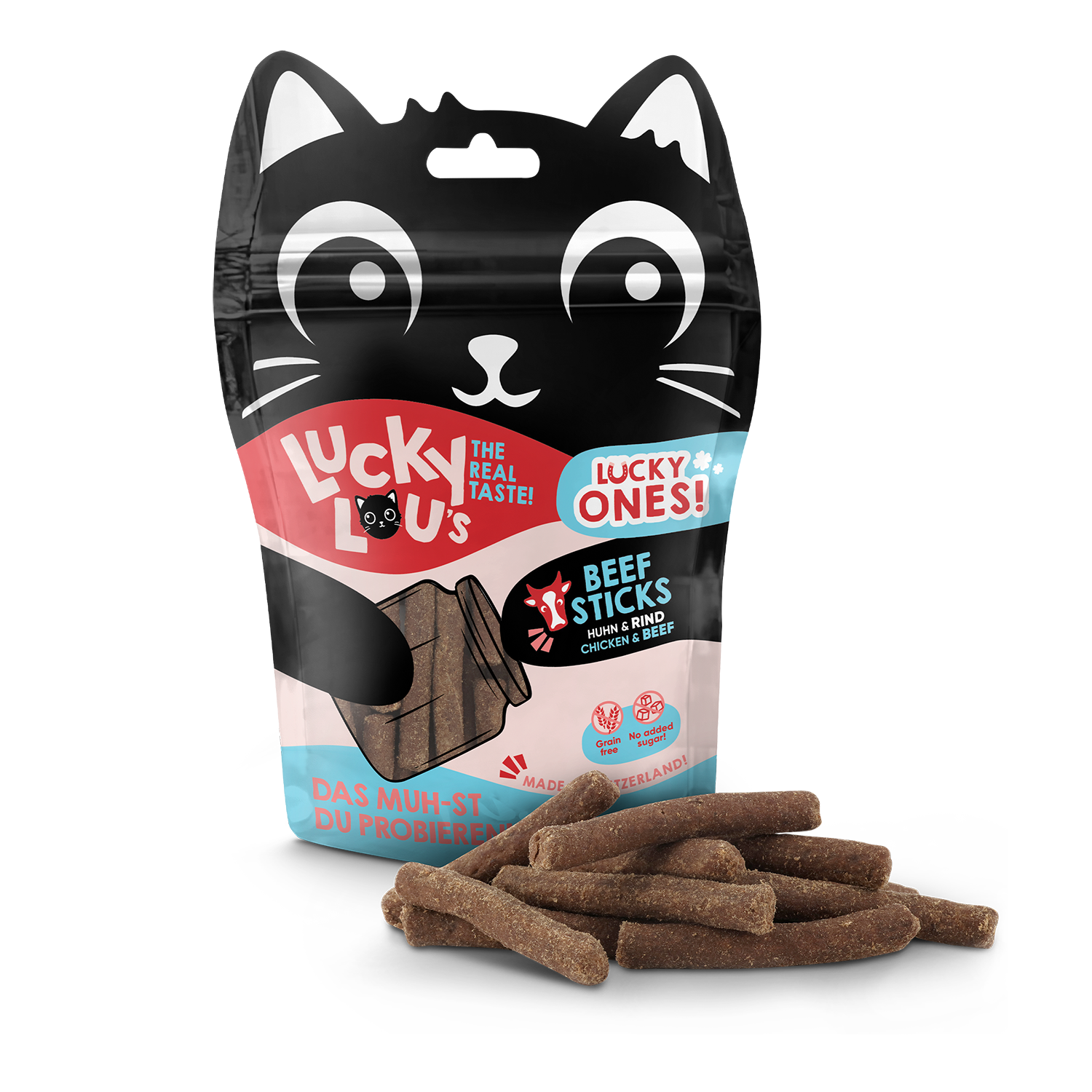 Lucky Lou Snacks Lucky Lou Lucky Ones Sticks 8x50 g Huhn & Rind