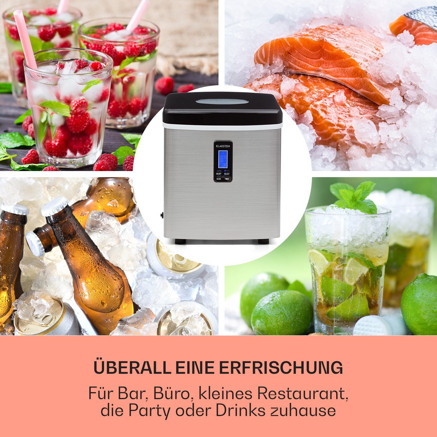 Klarstein Eiswürfelmaschine Mr. Black-Frost
