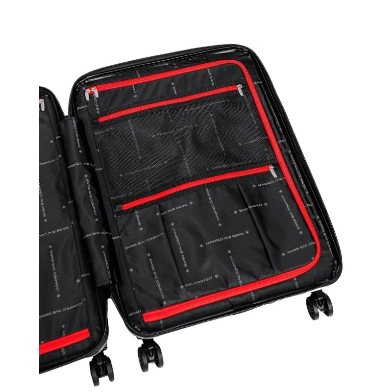Swiss Bags Tourist Trolley M (65 cm) Erweiterbar - Black