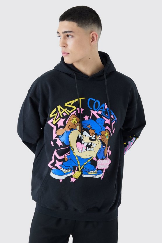 Oversize Hoodie mit lizenziertem Looney Tunes Print
