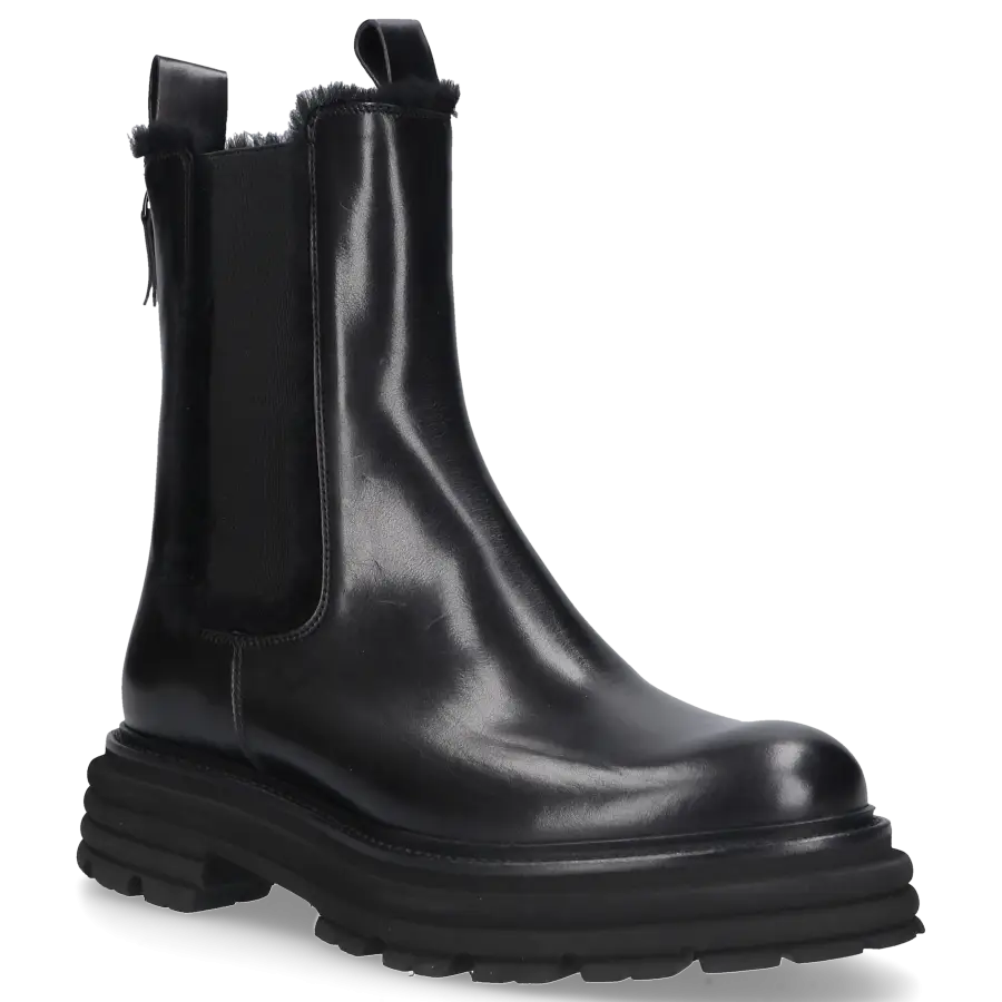 305 SOBE - Chelsea Boots ENGADIN Veloursleder - schwarz