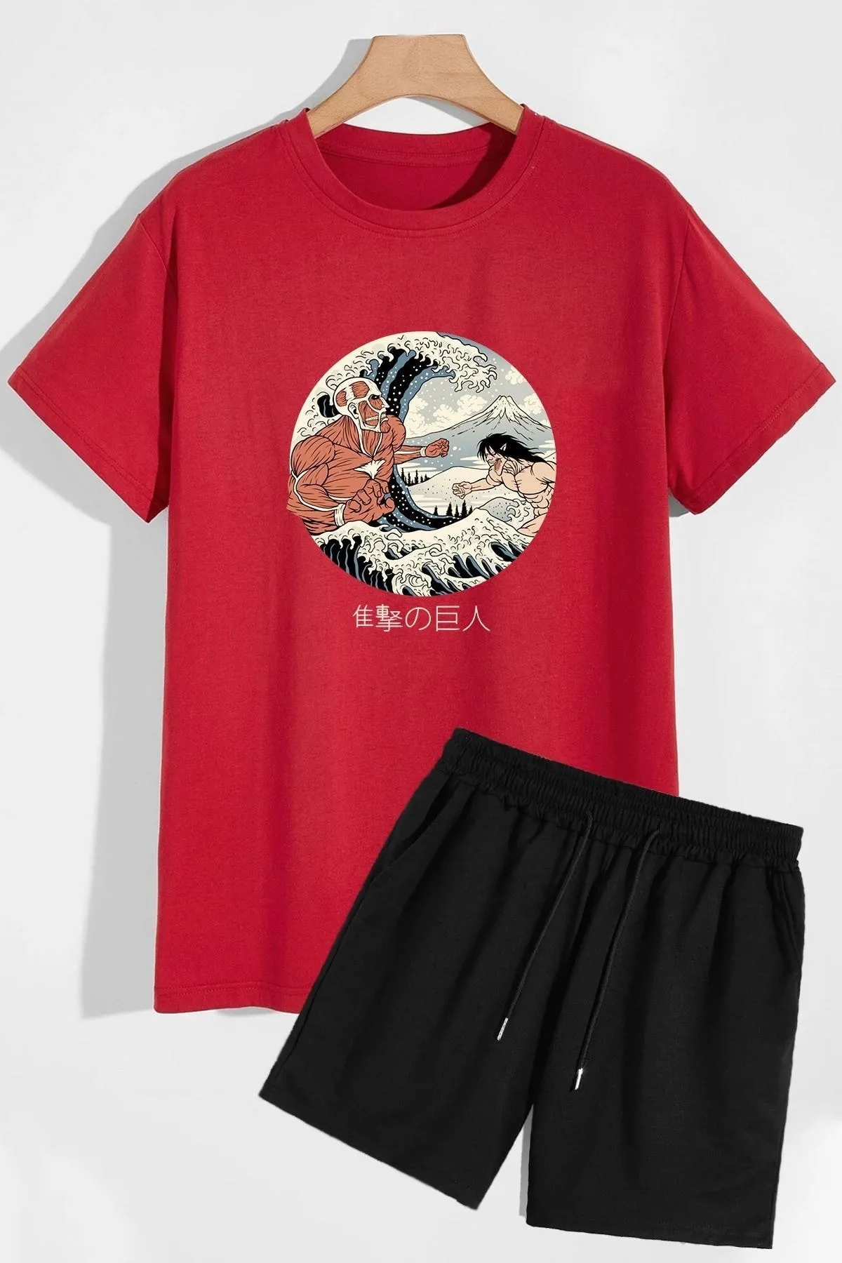 trendypassion  Titan Shorts T-Shirt-Trainingsanzug-Set