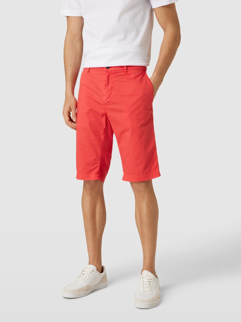 Bermudas mit Eingrifftaschen Modell 'London' in koralle