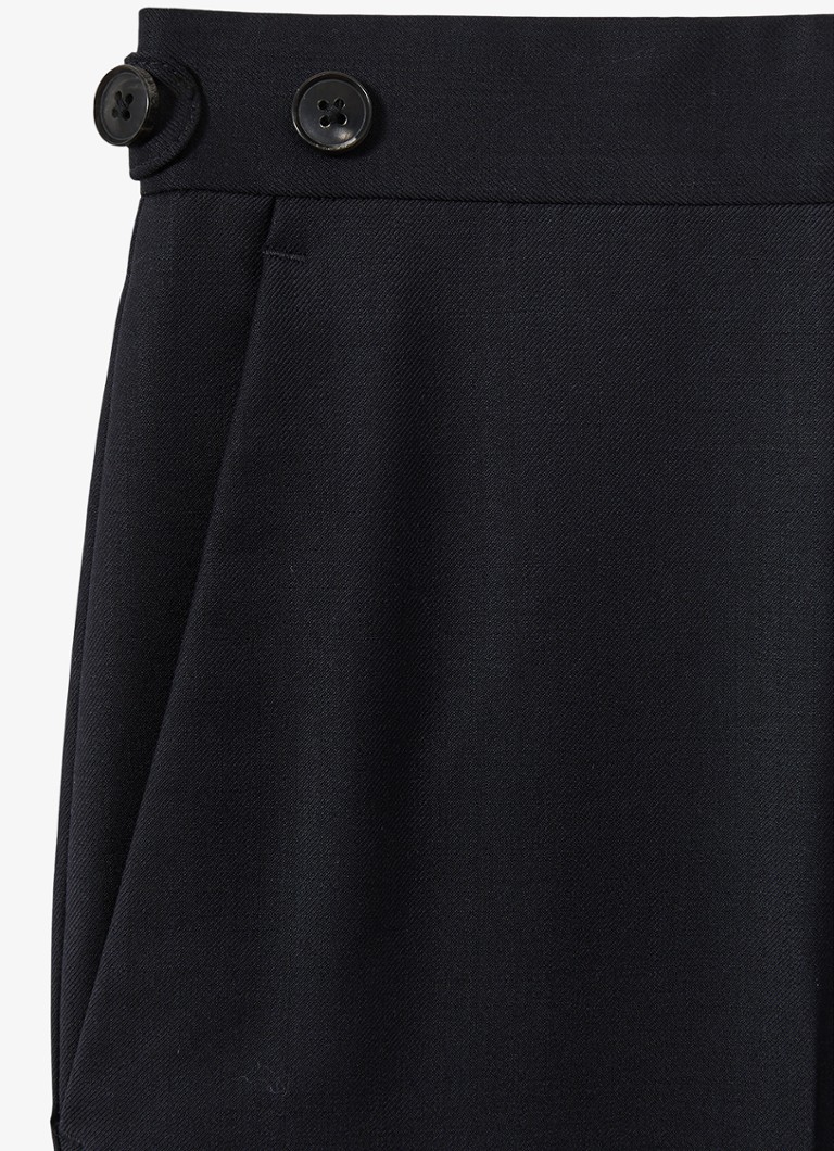 Pantaloni Reiss Aspire din lână, croială modernă, mulată.