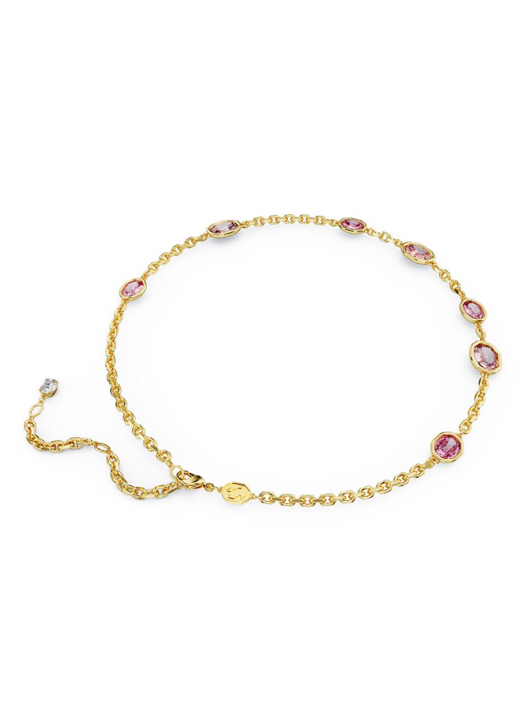 Collana Swarovski color ambra placcata oro
