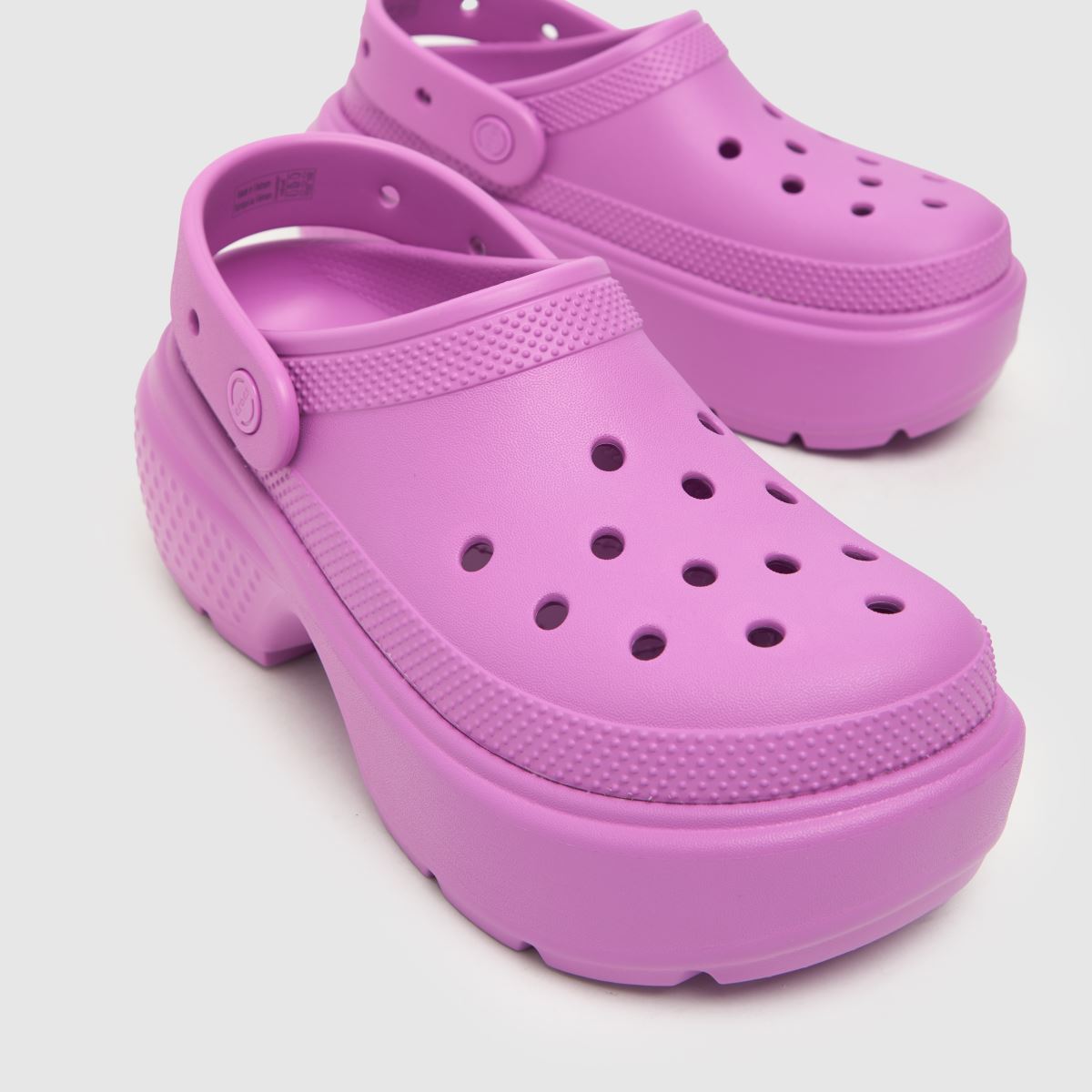 Crocs Stomp klumpa szandál rózsaszínben