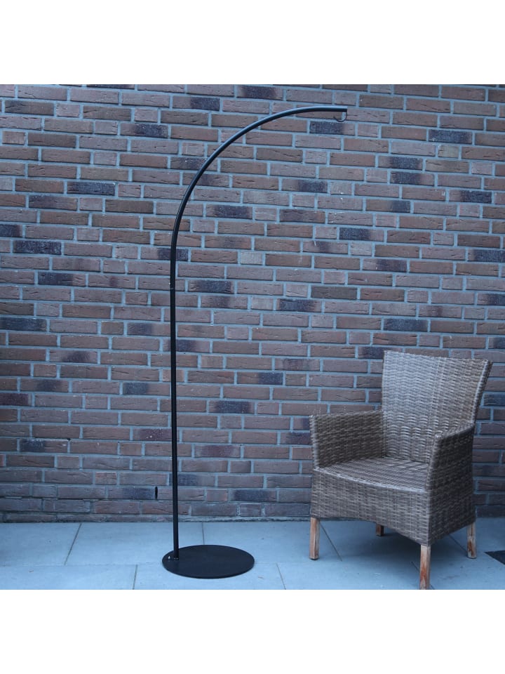 MARELIDA Lampenständer Lampenhalterung f. Lampen gebogen Metall 2m in schwarz günstig kaufen onesize