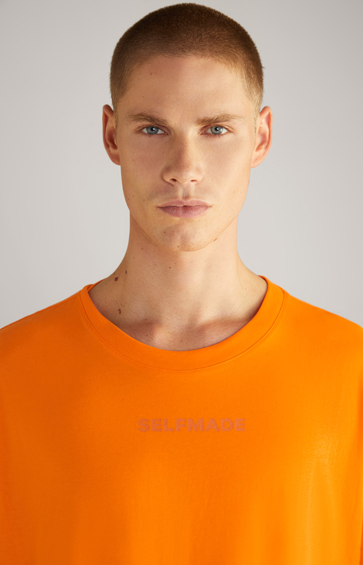 Unisex-Baumwoll-T-Shirt in Neonorange
