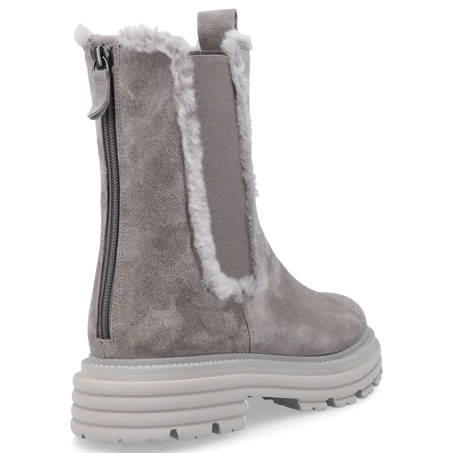 305 SOBE - Chelsea Boots ENGADIN Veloursleder - grau