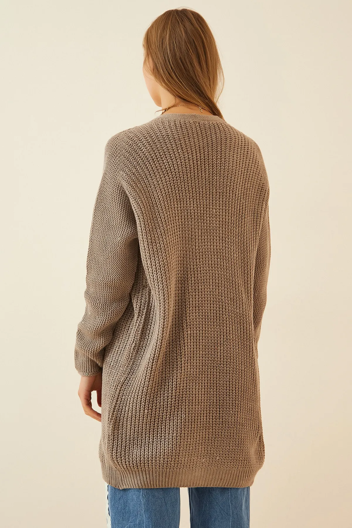 Happiness İstanbul  Strickjacke - Braun - Regular Fit
