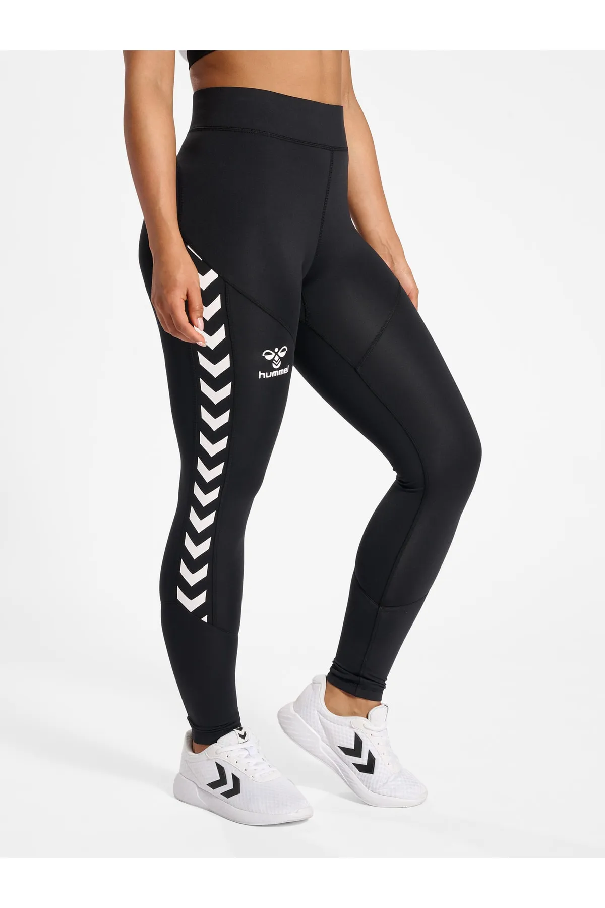 hummel  Sport-Leggings - Schwarz - Mittlerer Bund