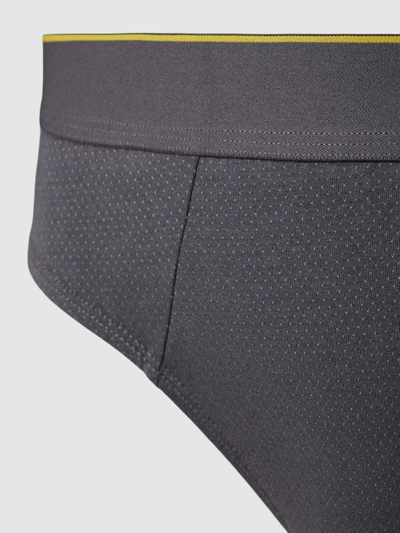 Slip mit Allover-Muster im 2er-Pack Modell 'EVER AIRY' in schwarz