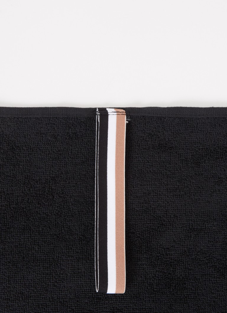 Asciugamano in velluto di cotone Borderlo di HUGO BOSS, 50 x 100 cm.