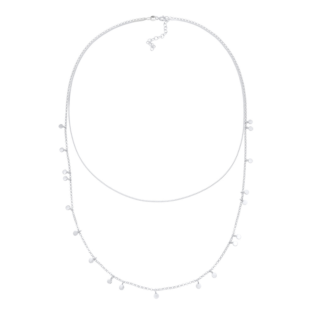 Elli Elli Collier Tendance Minimaliste Collier Femme - (925/1000) Argent collier